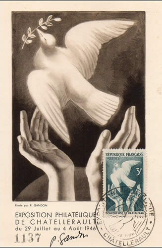 Oblitération temporaire 1er jour Chatellerault