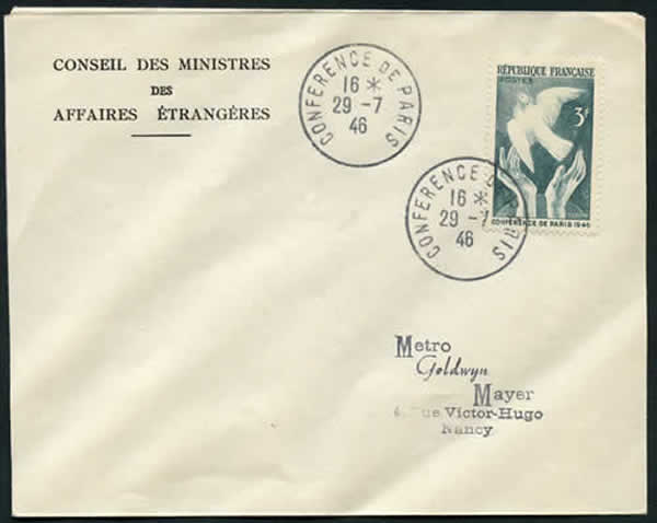 Conférence de paris sur enveloppe cu Conseil des Ministres