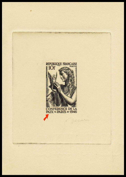 Première version avec légende Conférence de la Paix 10f