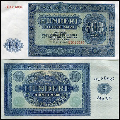 billet 100 Ost-Mark