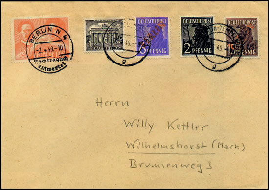 Double affranchissement et deux oblitérations successives