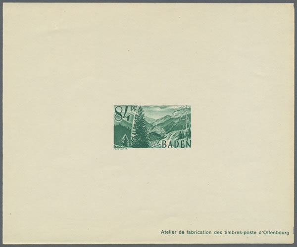 Epreuve de luxe 84 Pf. bade