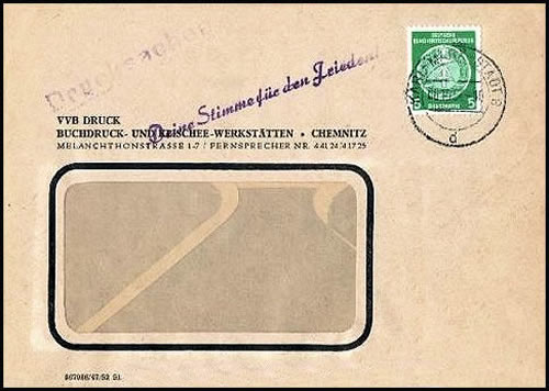 Griffe de propagande pour les élections en RDA