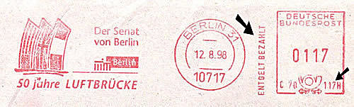 EMA Sénat de berlin 50ème anniversaire du pont aérien