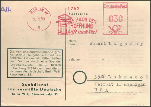 Lettre pour l'étrannger affranchi par EMA sans surtaxe