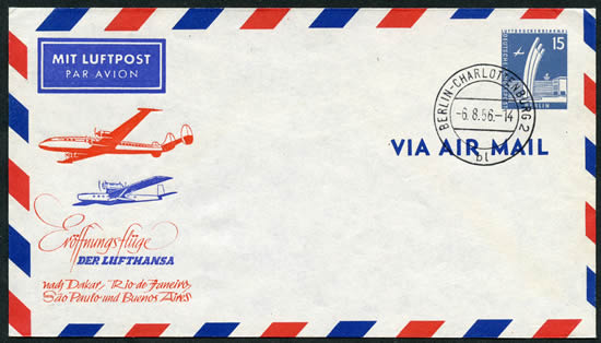 Entier Berlin Pont aérien premier vol lufthansa