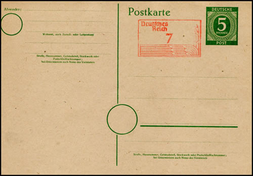 surcharge par empreinte de machine à affranchir caviardée