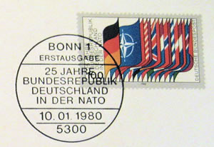 FDC 25ème anniversaire de l'entrée de la RFA dans l'OTAN
