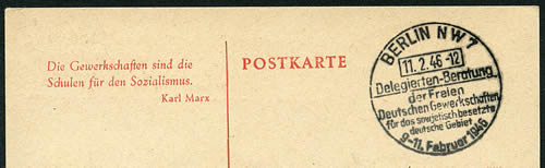 Congrès syndicats allemands de l'Est