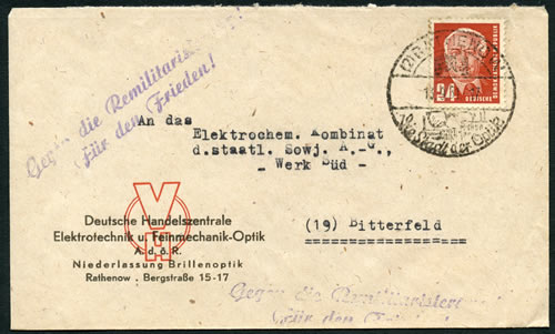 Griffe contre le réarmement de l'Allemagne