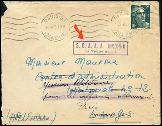 griffe de service du SGAAA