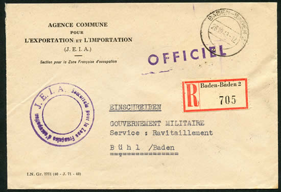 lettre de la section française de la JEIA