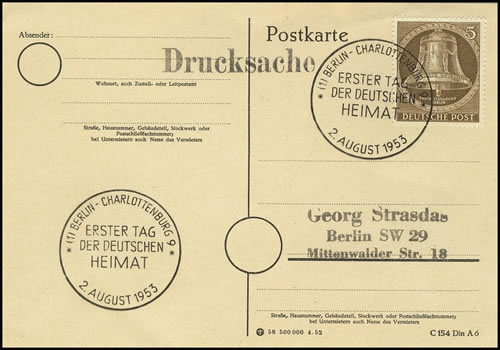 1ère Journée de la Patrie à Berlin-Ouest 2/8/53