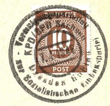 Fusion KPD / SPD en saxe