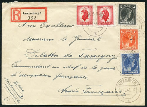 Lettre personnelle adréssée au général de Lattre Commandant-en-Chef