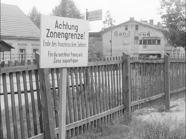 Limite entre les secteurs français et soviétique 1948