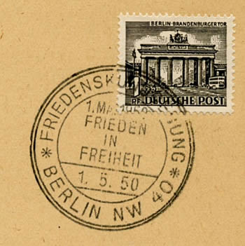 Manifestation pour la Paix à berlin 1/5/50