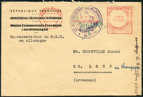 Minsitère français de la reconstruction en Allemagne