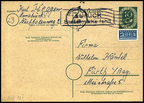 Retour pour timbre fiscal manquant