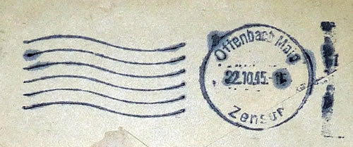 OMEC de censure avec légende Offenbach Mail