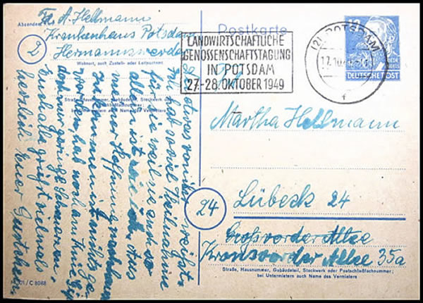 OMEC congrès coopératives agricoles Postdam 1949