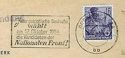 OMEC Front National DDR 1954