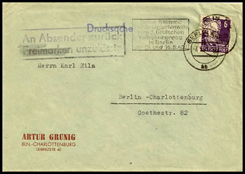 OMEC de propaganse retournée à l'envoyeur