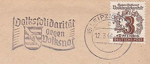 OMEC simple Volksolidaritat sur timbre concordant