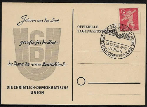 Journée du parti de la CDU en  zone soviétique