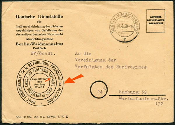 Service des personnes déplacées à Berlin