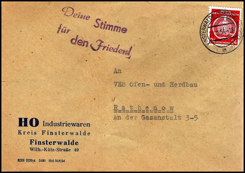 Griffe de propagande "Ta voix pour la Paix"