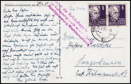 Propagande contre le réarmement de l'Allemagne de l'Ouest