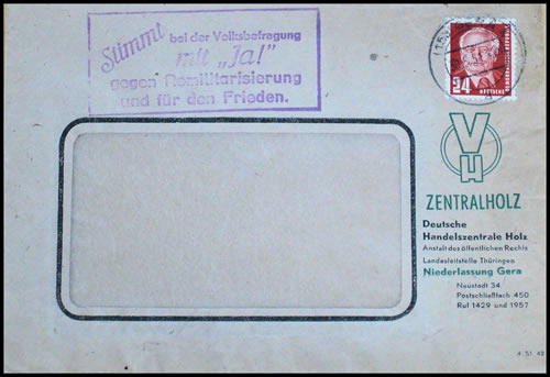 Propagande pour le référendum de 1951