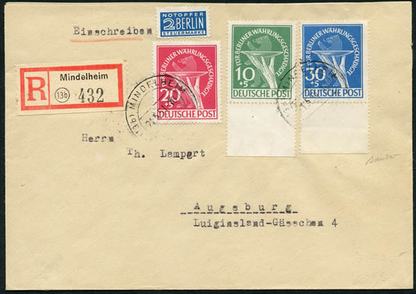 Série Réforme monétaire sur lettre