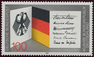 Signature des Présidents des 40 premières années de la RFA