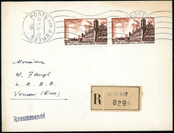 roulette siimple de la Poste aux Armées en Allemagne