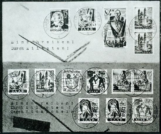 Affranchissemenst mixtes avec trois émissions