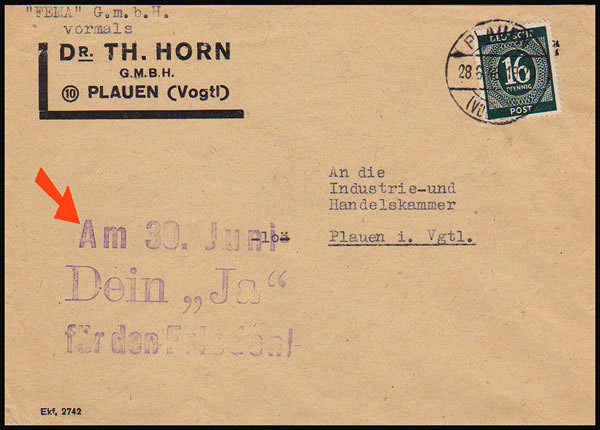 Griffe pour l'approbation de la confiscation des biens des anciens nazis