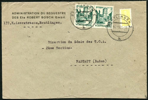 Administration séquestre des établissements Bosch