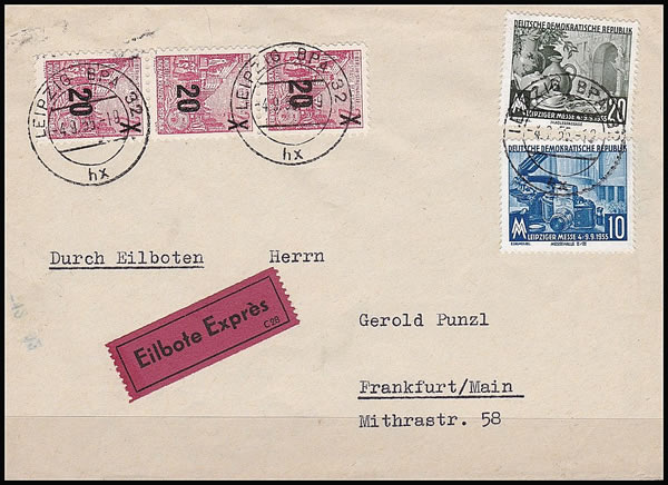 Timbres de propagande 17 juin sur lettre