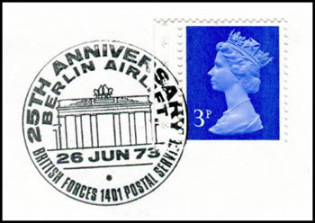 25ème anniversaire oblitération britannique