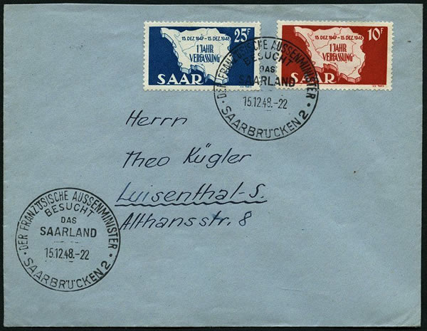 Visite de Robert Schuman en Sarre