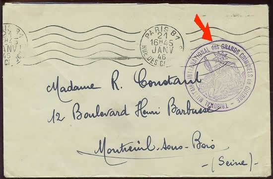 Cachet déesse assise et dépot bureau Paris 81