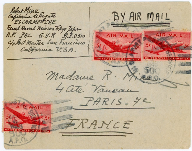 Fregate Escarmouch en mission à Tokyo 1946