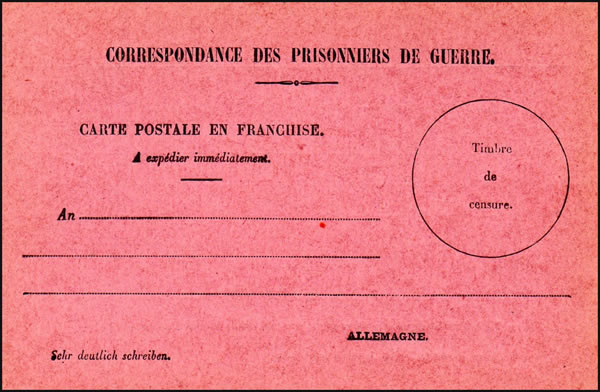 Avis de capture de soldat allemand