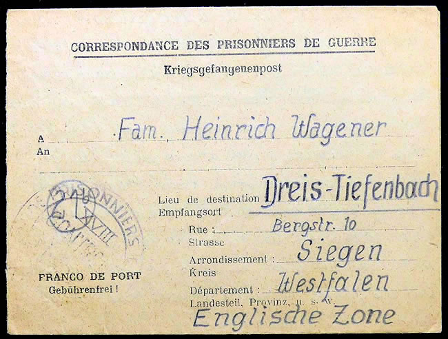 Prisonnier allemand à Sfax en tunisie