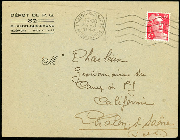 Dépot de PG A No 82 Chalon