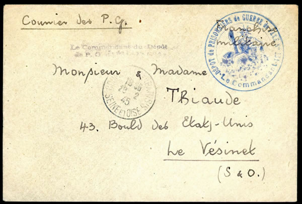 Dépot de prisonniers de guerre de Cormeille en Parisis