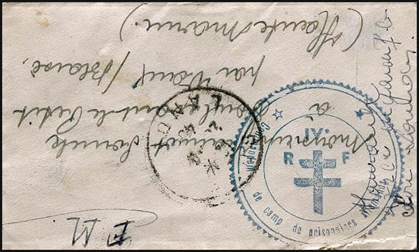 Dépot de prisonniers allemands  des Landes