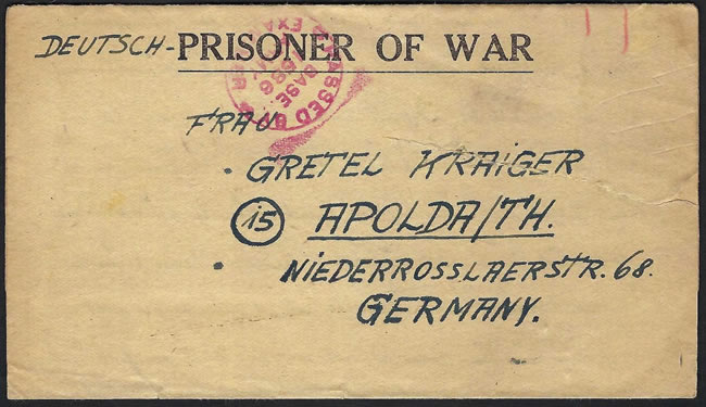 Prisonnier allemand dans un camp américain en France